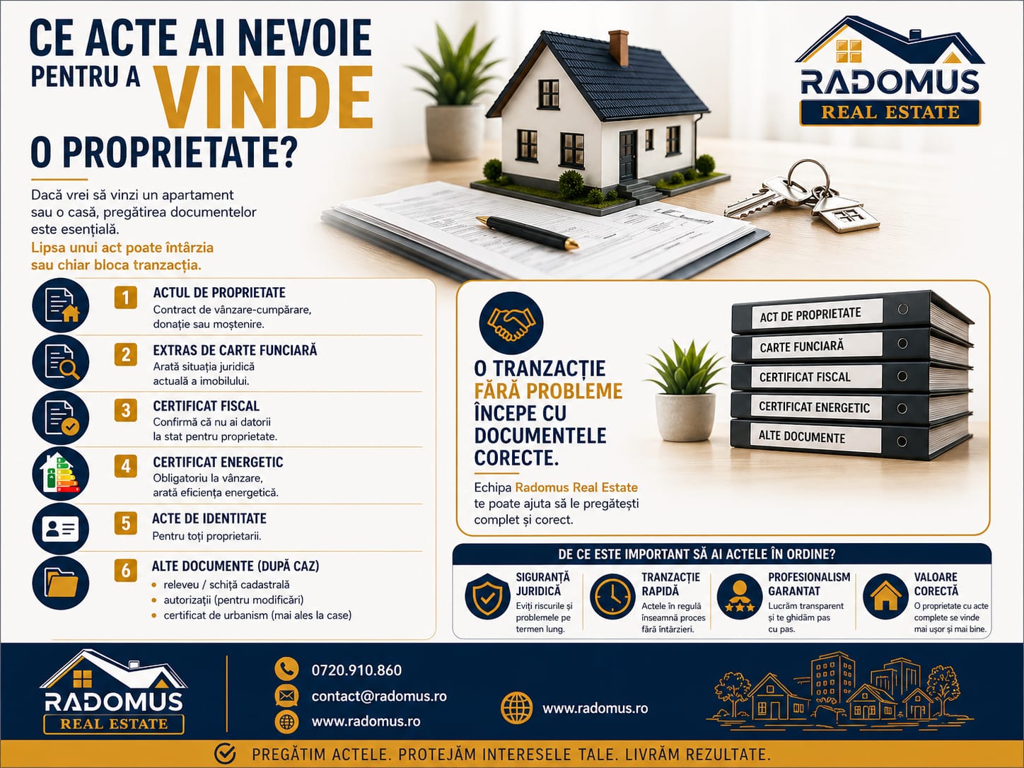  Ce acte ai nevoie pentru a vinde o proprietate?